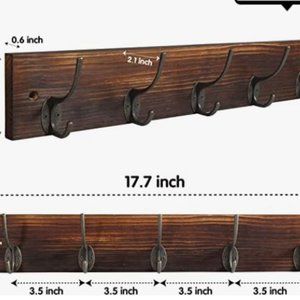 Farmhouse Wooden Coat Rack NEW
